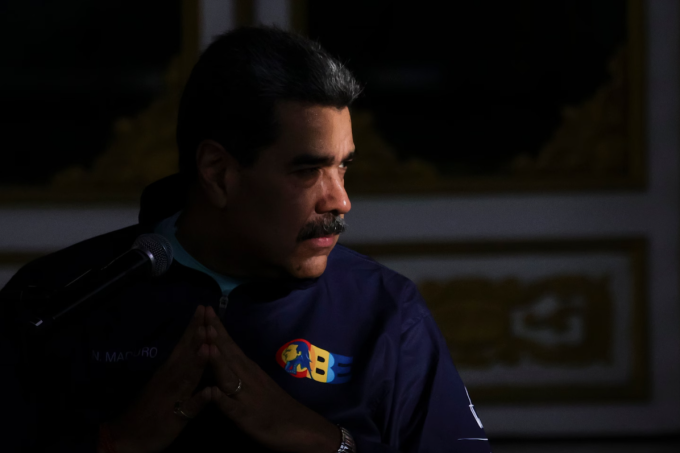 Venezuelan President Nicolás Maduro at an event in late November. He would be seized in a U.S. operation about a month later. (Jesus Vargas/Getty Images)