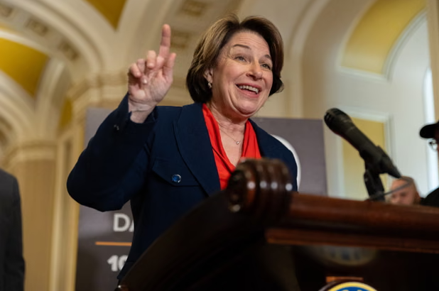 Amy Klobuchar ran in the 2020 Democratic presidential primary before dropping out and endorsing Joe Biden. Photograph: Anadolu/Getty Images