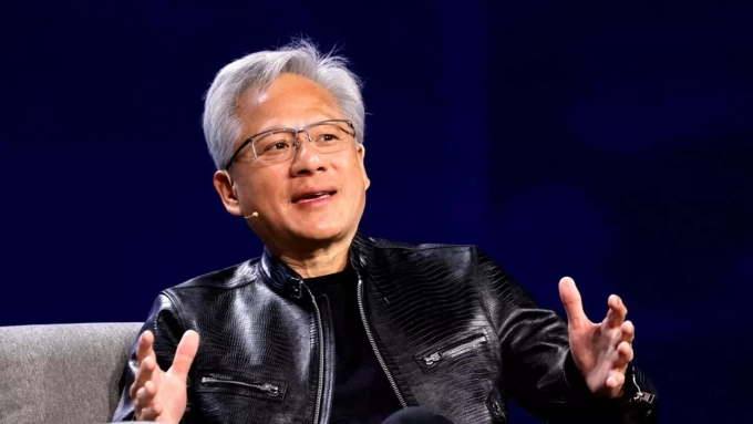 Le patron de Nvidia, Jensen Huang, a tenu à rassurer les marchés sur les perspectives de croissance du groupe lors de la publication des résultats annuels. (Photo Steve Marcus/Reuters)
