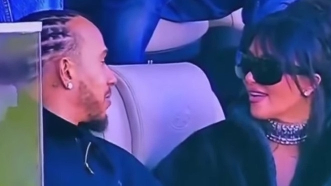 Kim debuts famous new man at Super Bowl