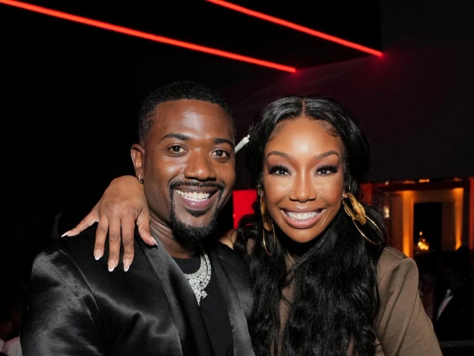 Ray J and his sister, singer Brandy. Picture: Supplied.