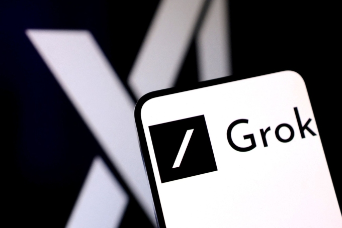 xAI and Grok logos are seen in this illustration taken on February 16, 2025.  Dado Ruvic/Reuters