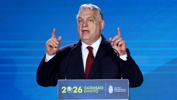 Le Premier ministre hongrois Viktor Orban. En pleine campagne électorale, il accuse Kiev de bloquer l'approvisionnement en pétrole russe. (Photo Bernadett Szabo/Reuters)
