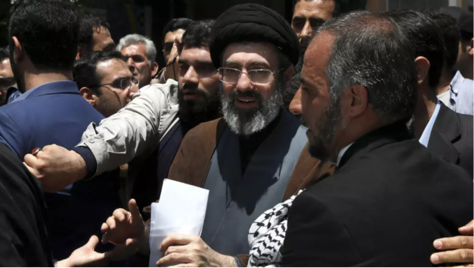 Mojtaba Khamenei attends the annual Quds, or Jerusalem Day, rally in Tehran, on May 31, 2019. © Vahid Salemi, AP file photo