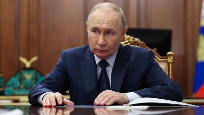 A golden opportunity has fallen into Russian President Vladimir Putin’s lap. Picture: Alexander Kazakov/Sputnik, Kremlin Pool Photo via AP