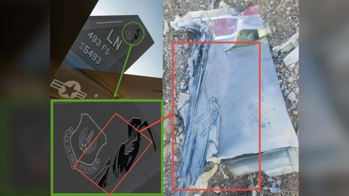 Images of wreckage published by Iranian state media. Photograph: Press TV/X