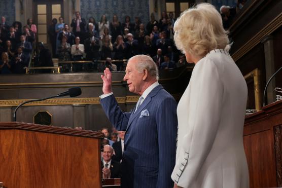 Le roi Charles III devant le Congrès, à Washington, le 28 avril 2026. KYLIE COOPER/REUTERS
