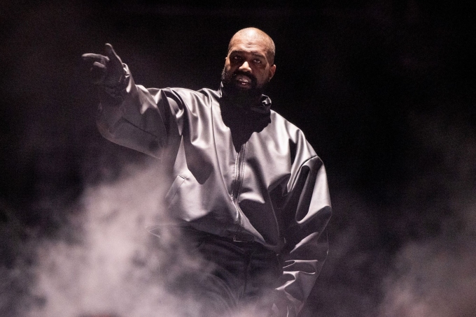 Rapper Kanye West performs onstage during the "Vultures 1" playback concert at Rolling Loud 2024, in California on March 14, 2024.  Scott Dudelson/Getty Images