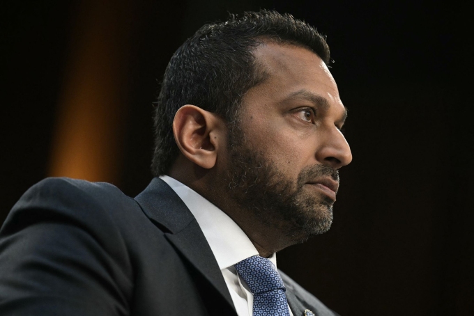 FBI Director Kash Patel, pictured above testifying on Capitol Hill, has sued The Atlantic tk tk  Oliver Contreras/AFP/Getty Images