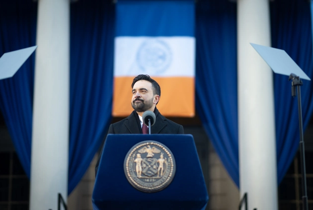 New York City Mayor Zohran Mamdani attends his Inauguration at City Hall on Jan. 1, 2026. | Michael Appleton/Mayoral Photography Office