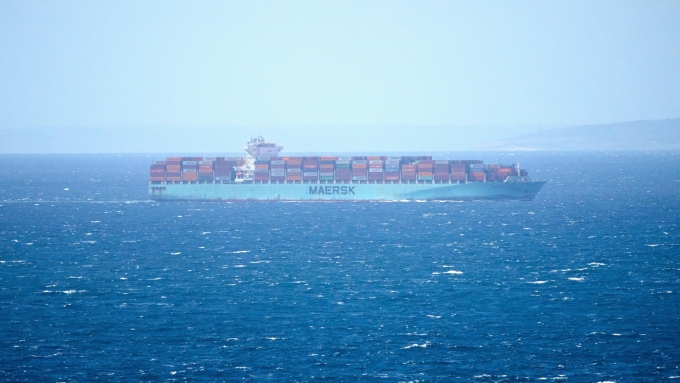 Un cargo de la compagnie Maersk. (Photo d'archives)  Photo : Associated Press / Mosa'ab Elshamy