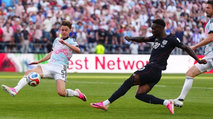 Malgré la présence de Folarin Balogun pendant le match contre la Belgique, les Etats-Unis ont été éliminés de la Coupe du monde. (Photo Manu Fernandez/Ap/Sipa)