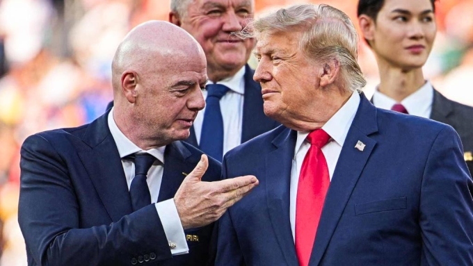 Trump has endorsed Infantino for the role of UN Secretary-General (Picture by Getty)