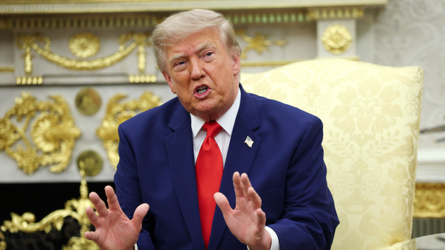 President Donald Trump in the Oval Office alongside Lebanese President Joseph Aoun on July 21, 2026.