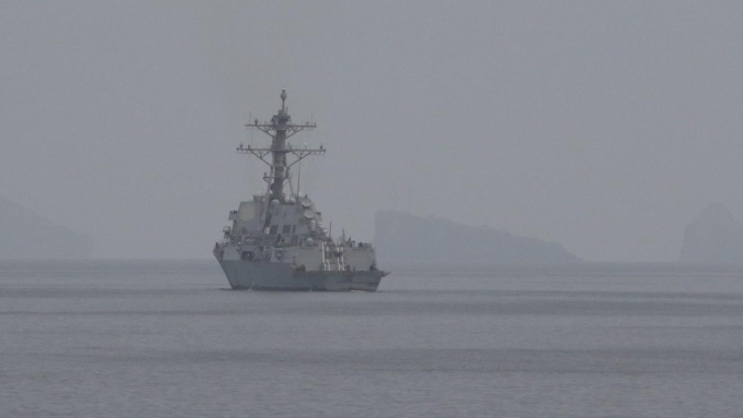 Un navire américain sur l'eau. (Photo d'archives)  Photo : X / CENTCOM