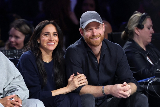 Meghan, Duchess of Sussex and Prince Harry, Duke of Sussex attend the 75th NBA All-Star Game at Intuit Dome on February 15, 2026 in Inglewood, California. Photo by Ronald Martinez/Getty Images