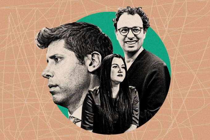 OpenAI CEO Sam Altman, OpenAI adviser Fidji Simo and Anthropic CEO Dario Amodei Emil Lendof/WSJ, Bloomberg