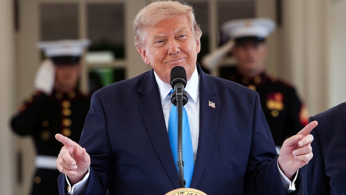 US President Donald Trump in Washington, DC, July 30, 2026. ©  Andrew Harnik/Getty Images