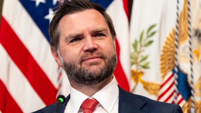 U.S. Vice-President JD Vance is seen at a roundtable event, held in the Eisenhower Executive Office Building on the White House campus, in Washington, D.C., earlier this month. (Alex Brandon/The Associated Press)