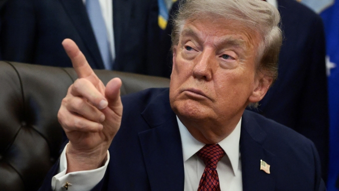 Le président américain Donald Trump s'en prend ouvertement à l'Ontario et à Doug Ford depuis l'échec des négociations de son pays avec le Canada. (Photo archives)  Photo : Reuters / Evelyn Hockstein