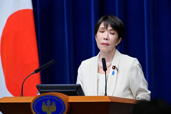 La première ministre japonaise, Sanae Takaichi, à Tokyo, le 27 juillet 2026. DAVID MAREUIL VIA REUTERS