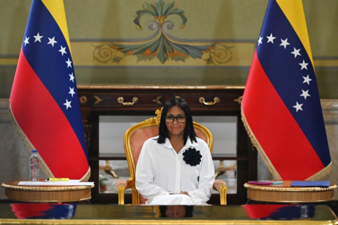 Venezuela’s interim President Delcy Rodríguez. Juan Barreto/AFP/Getty Images