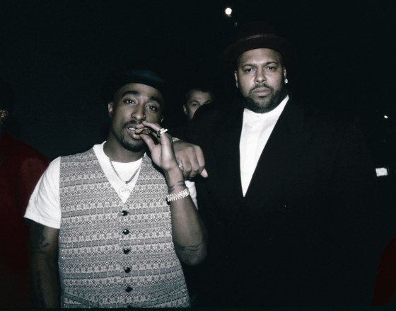 Tupac Shakur and Marion "Suge" Knight circa 1996.Nitro / Getty Images