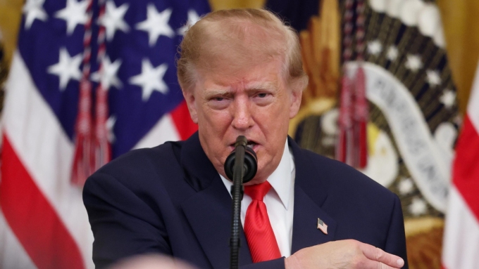 Le président Donald Trump. PHOTO : ASSOCIATED PRESS / TOM BRENNER