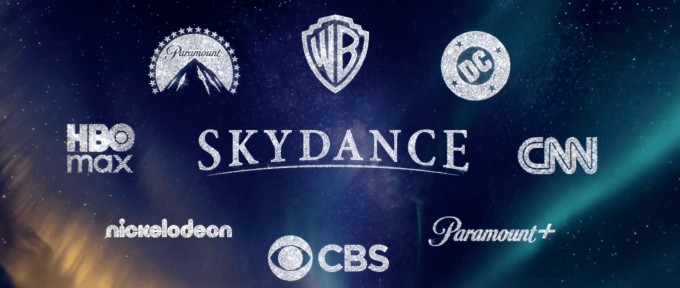 David Ellison unveiled the corporate constellation, with the Skydance title at center. @ELLISONSKYDANCE/X