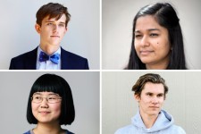 Prospective college students, clockwise from top left: Jackson Lamb, Surbhi Sharma, Angus Gosman and Karen Ge. Credit Clockwise from top left: Melissa Golden for The New York Times; Justin Merriman for The New York Times; Jason Henry for The New