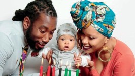 KERON ALLEYNE, HIS WIFE AMERIA AND THEIR SON KHARI | PHOTO COURTESY OF THE ALLEYNE FAMILY