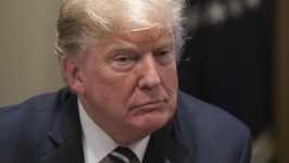Mr Trump speaks about his meeting with Mr Putin at the White House on Tuesday. Picture: AFP Photo / Nicholas KammSource:AFP