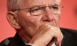 "The only man with a plan is Germany’s finance minister. Wolfgang Schäuble recognises in the post-Brexit fear his great opportunity to implement a permanent austerity union.’ Photograph: Facundo Arrizabalaga/EPA