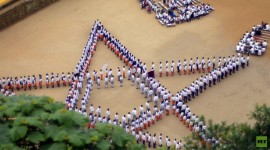 A festive ceremony for youths at the New Generation cult. / RT