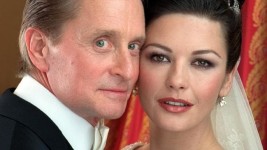 A strange and lengthy Hollywood marriage: Catherine Zeta-Jones and Michael Douglas. Picture: SuppliedSource:AP