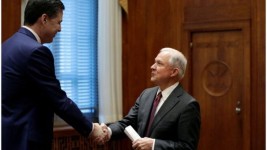 Comey meets Attorney General Jeff Sessions