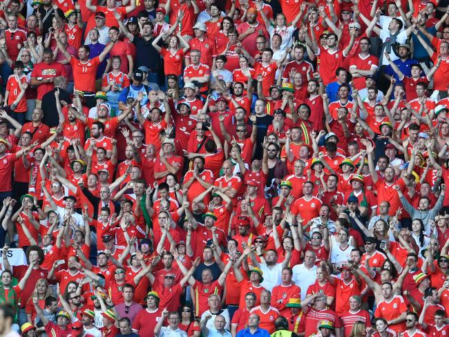 Wales' fans had plenty to celebrate.Source:AFP