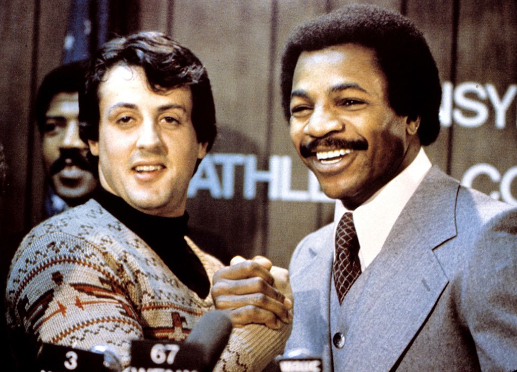 Sylvester Stallone and Carl Weathers in ‘Rocky’ (Everett)