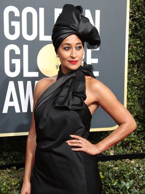 Black is anything but boring. In fact, on the Golden Globes red carpet Sunday night the color proved its power by uniting a sea of women — and men — standing in solidarity in the fight against sexual harassment and inequality. Tracee Ellis Ross strikes a red carpet pose. Dan MacMedan/USA TODAY