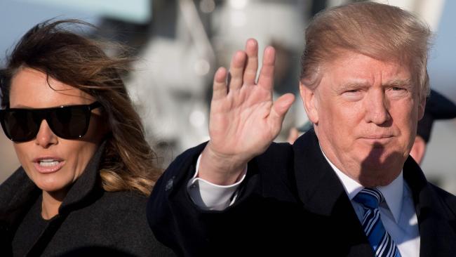 US President Donald Trump, pictured with First Lady Melania, is said to be fuming over negative publicity and headlines. Picture: Jim Watson/AFPSource:AFP