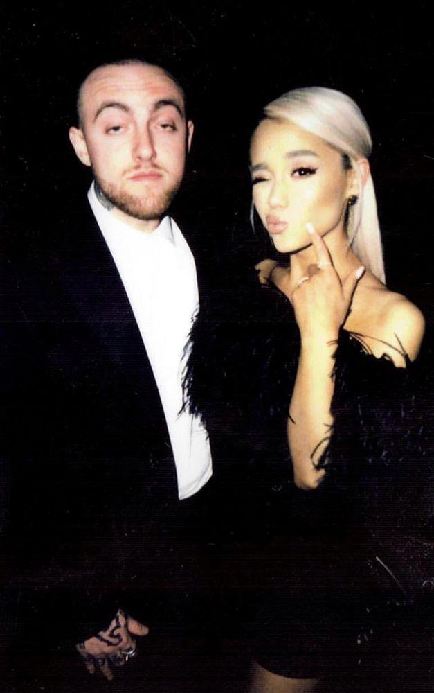 Ariana Grande Makes Rare Public Appearance with Boyfriend Mac Miller at Oscar Afterparty