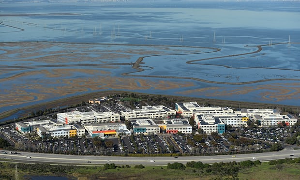 Facebook’s campus on the edge of the San Francisco Bay in Menlo Park, California, where Joseph Chancellor currently works as a researcher. Photograph: Noah Berger/Reuters