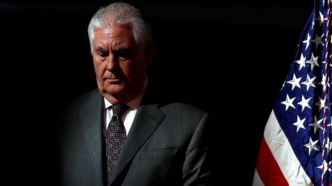 Mr Tillerson lasted in the job for just over a year