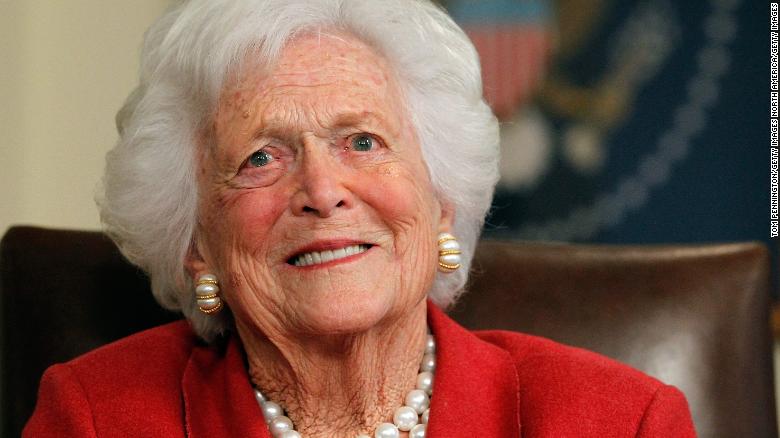 Barbara Bush, former first lady, dies at 92