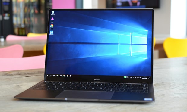 Huawei’s new MateBook X Pro laptop wraps good design, features, tricks and power into a beautiful, well made shell. Photograph: Samuel Gibbs for the Guardian