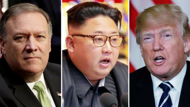 The aim Mr Pompeo's mission was to pave the way for a Trump-Kim summit