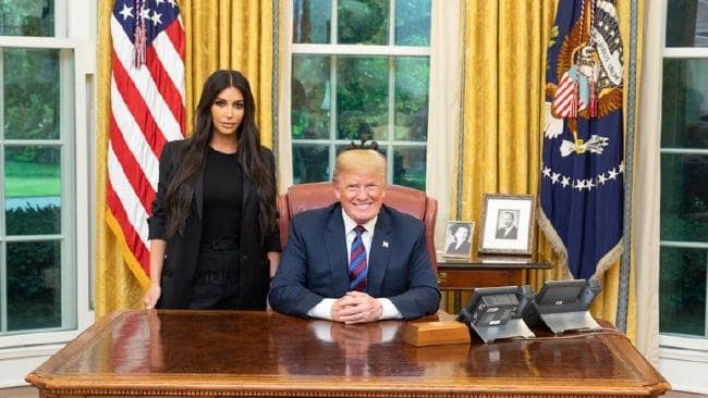 Kim Kardashian meets Donald Trump at the White House. Picture: White HouseSource:Twitter