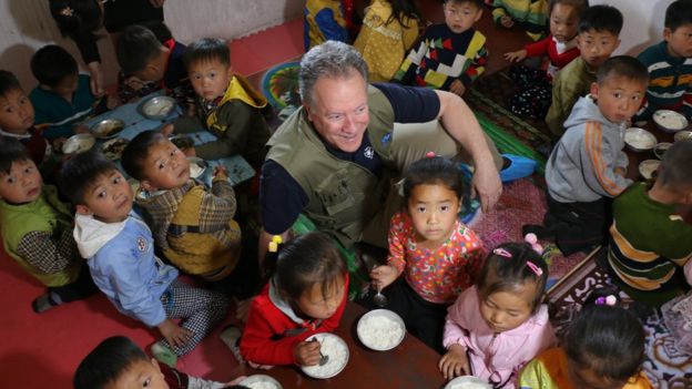 WFP/SILKE BUHR / David Beasley visited WFP programmes in the North Korean countryside