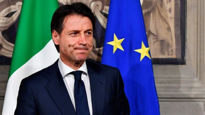 AFP / Mr Conte is seen as a political novice
