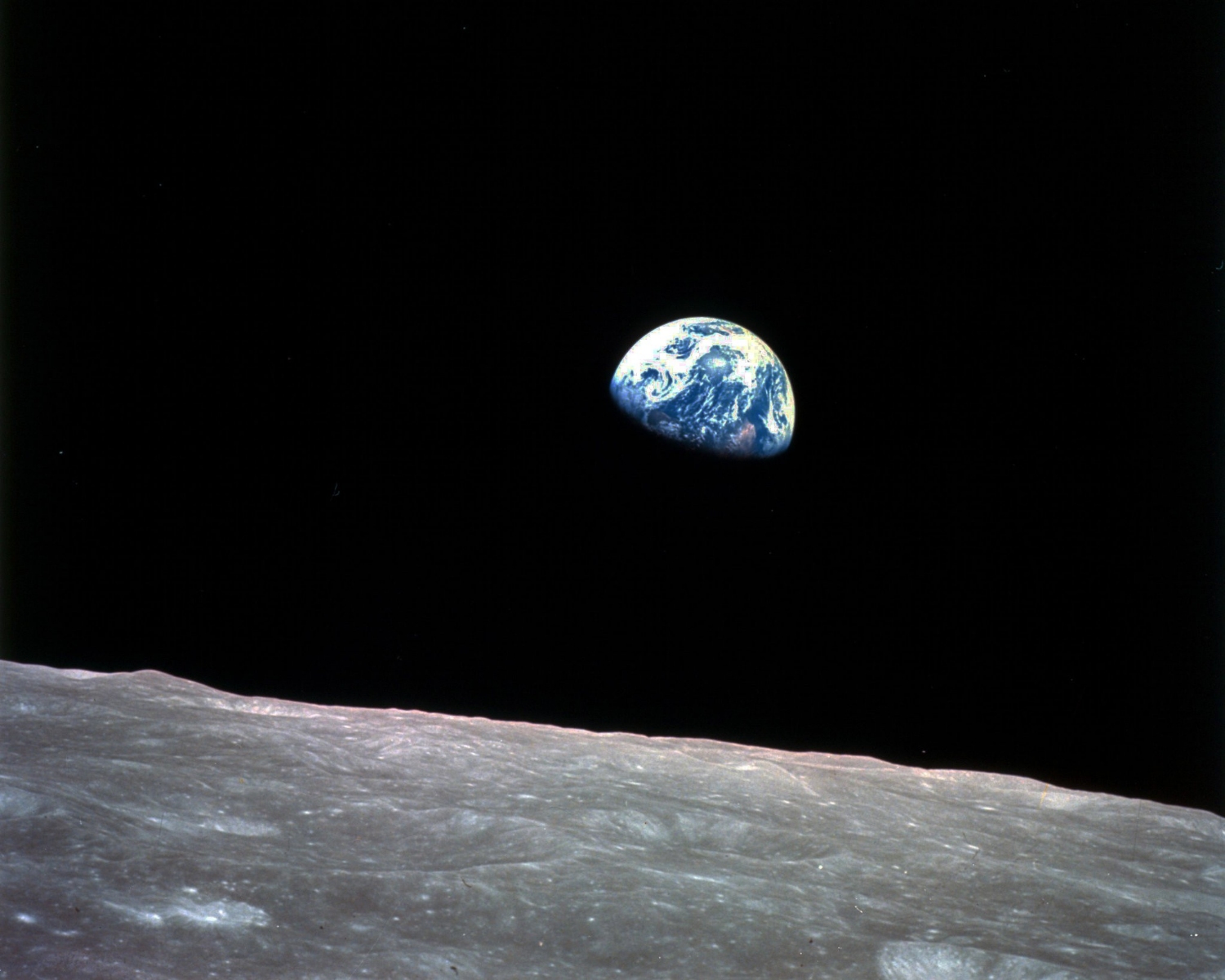 William Anders’s photograph of the Earth taken from the Apollo 8 spacecraft in 1968.CreditWilliam A. Anders/NASA